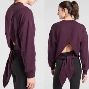 NWOT Althleta Open Back Sweatshirt